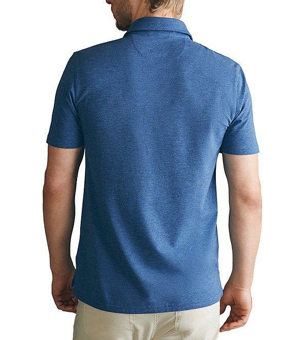 Faherty Movement Heather Short Sleeve Polo Shirt Product Image