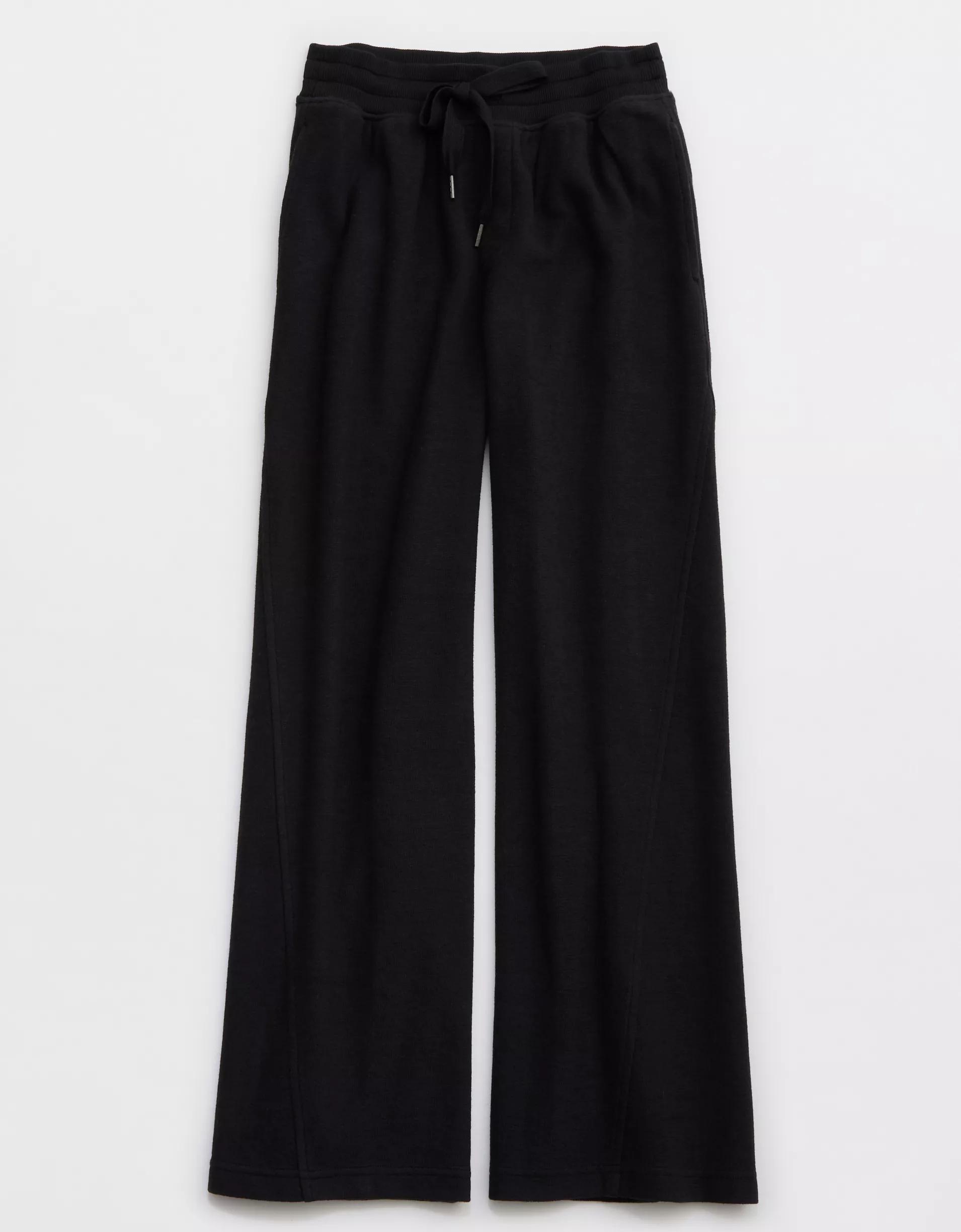 Aerie Soft Landing Ribbed Trouser Product Image