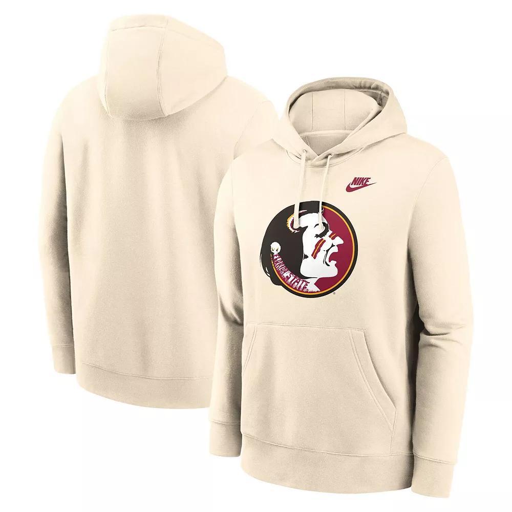Men's Nike Cream Florida State Seminoles Vault Logo Pullover Hoodie,  Product Image