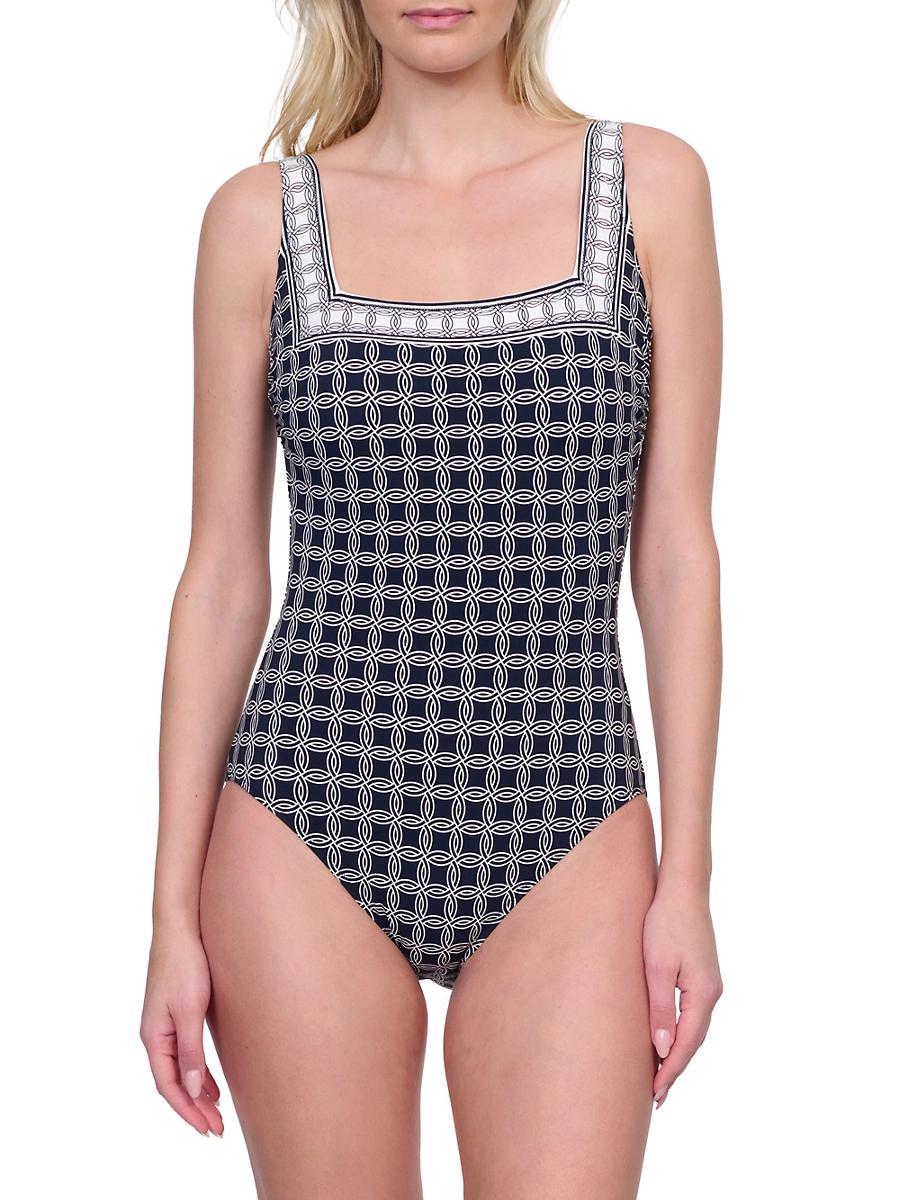 Womens Golden Chic One-Piece Swimsuit Product Image
