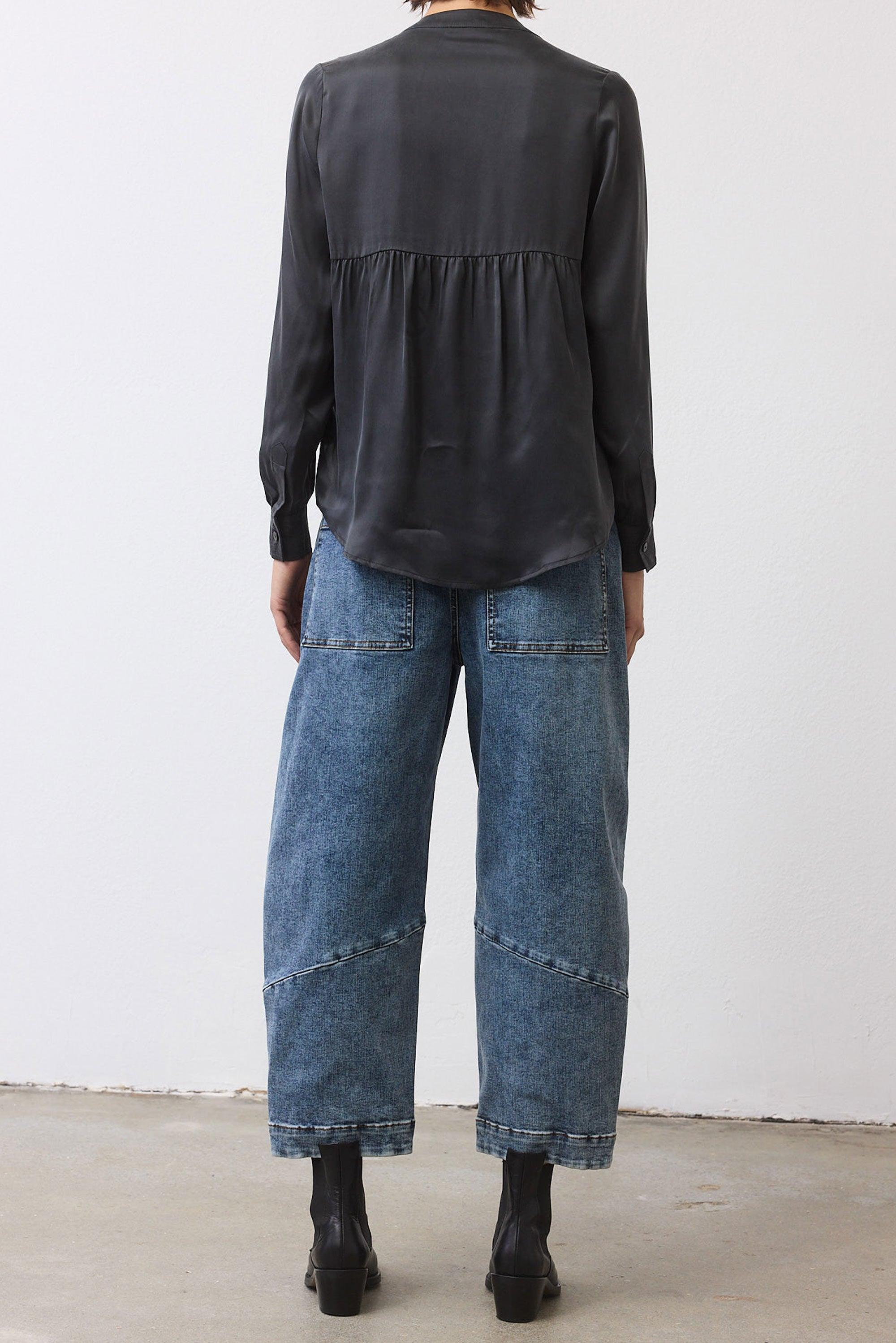 The Slouchy Denim Pants Product Image