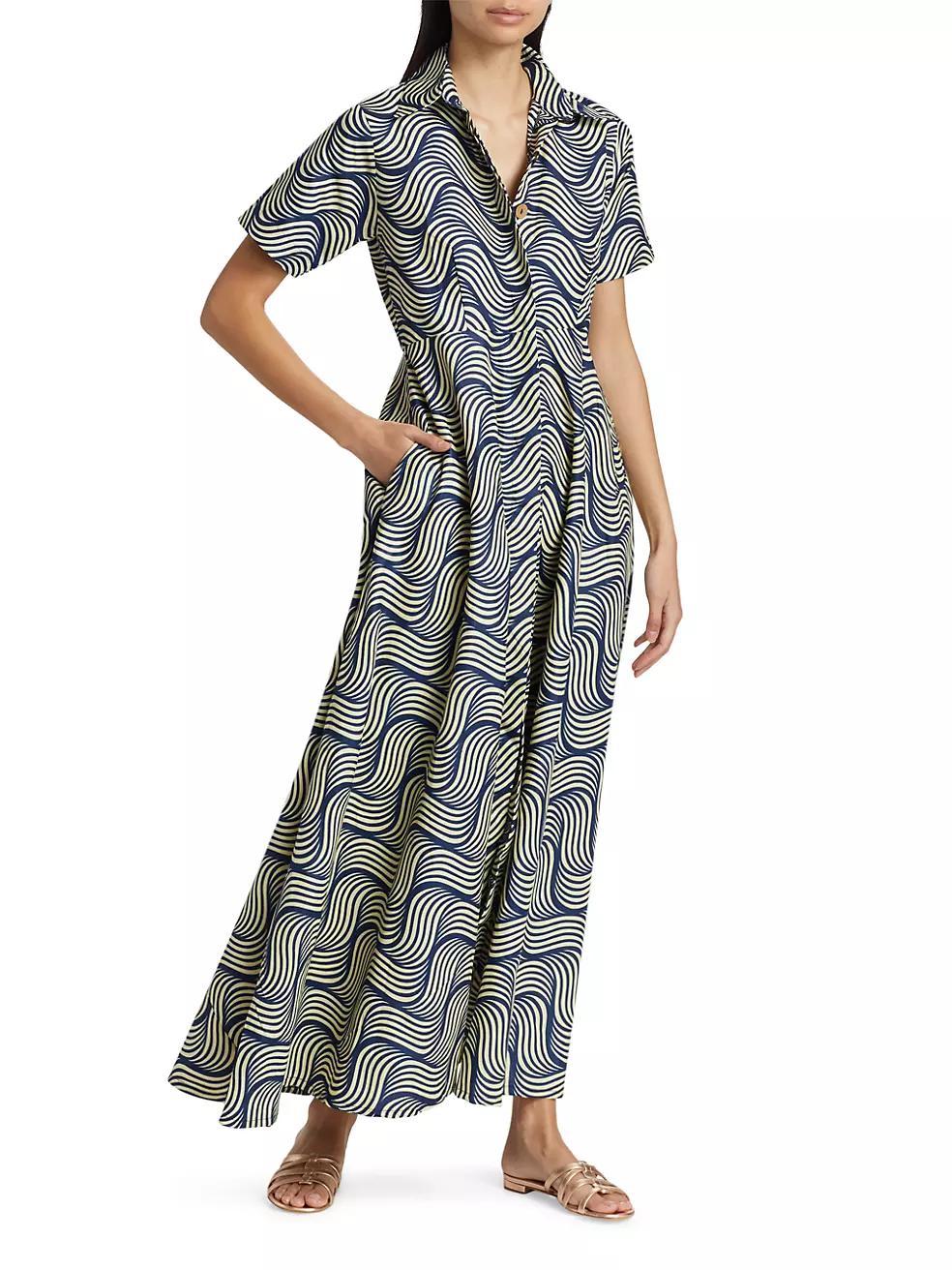 Feyi Printed Cotton Maxi Dress Product Image