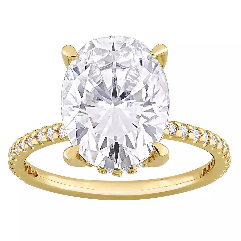 Stella Grace 4-7/8 Carat T.W Lab-Created Moissanite Engagement Ring, Women's, Size: 10, 10k Gold Product Image