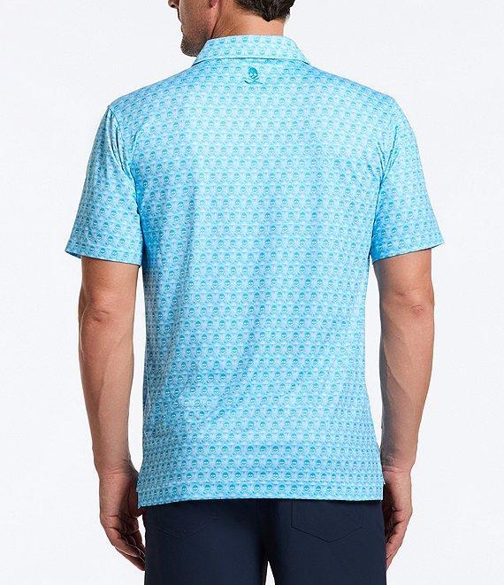 Robert Graham Skull Swing Performance Stretch Short Sleeve Polo Shirt Product Image