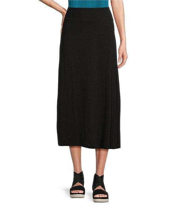 Eileen Fisher Stretch Knit Jersey A-Line Skirt Product Image