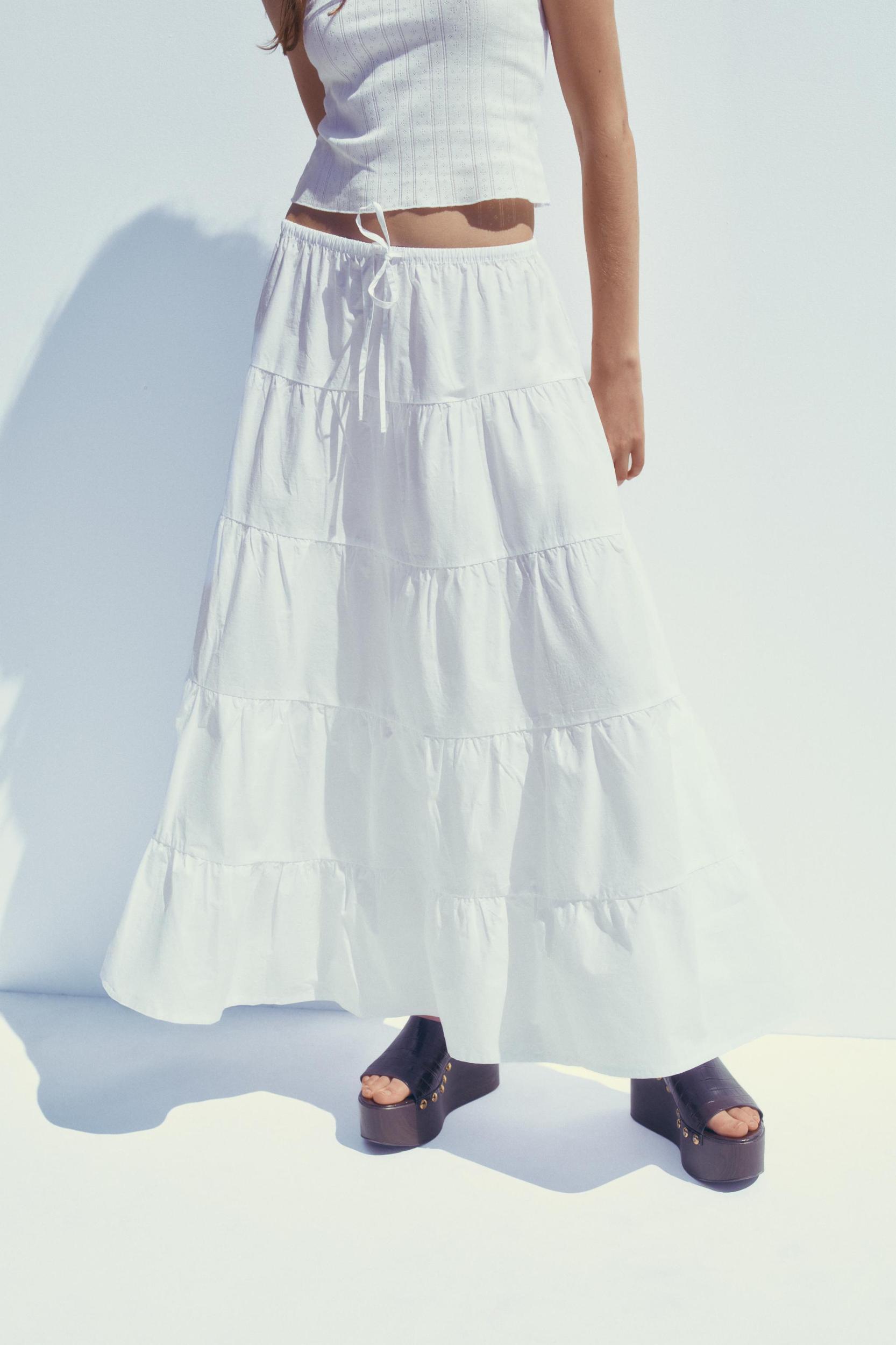 TIERED MAXI SKIRT Product Image