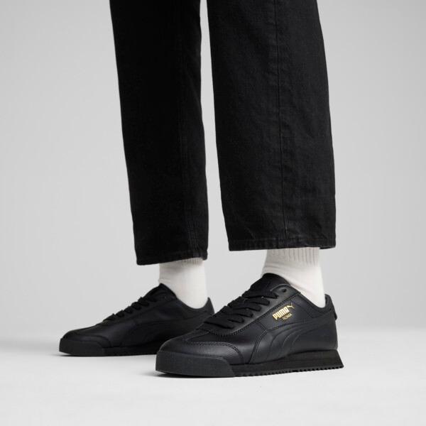 PUMA Roma 68 Revival Men's Sneakers in Black/Team Gold Product Image