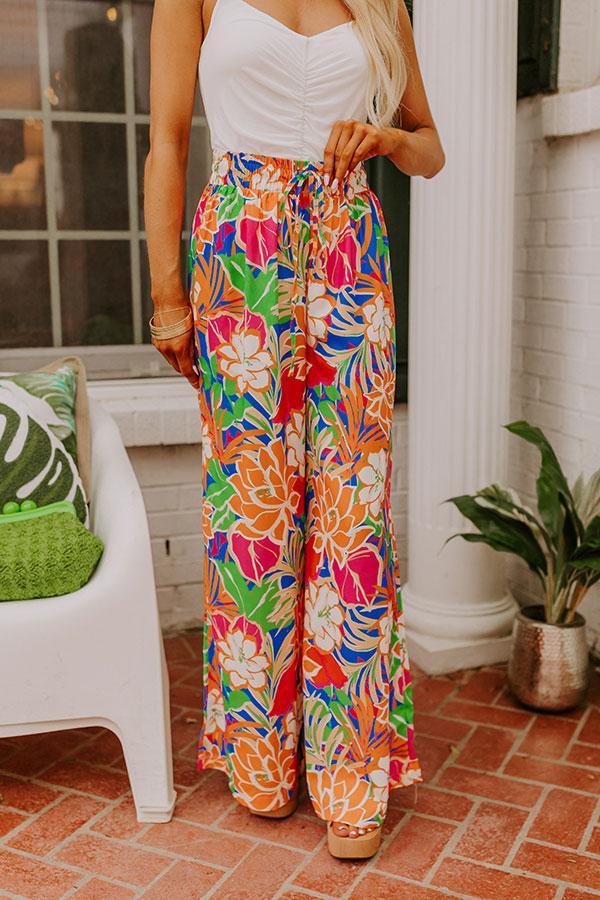 Trip To Paradise High Waist Floral Pants Product Image