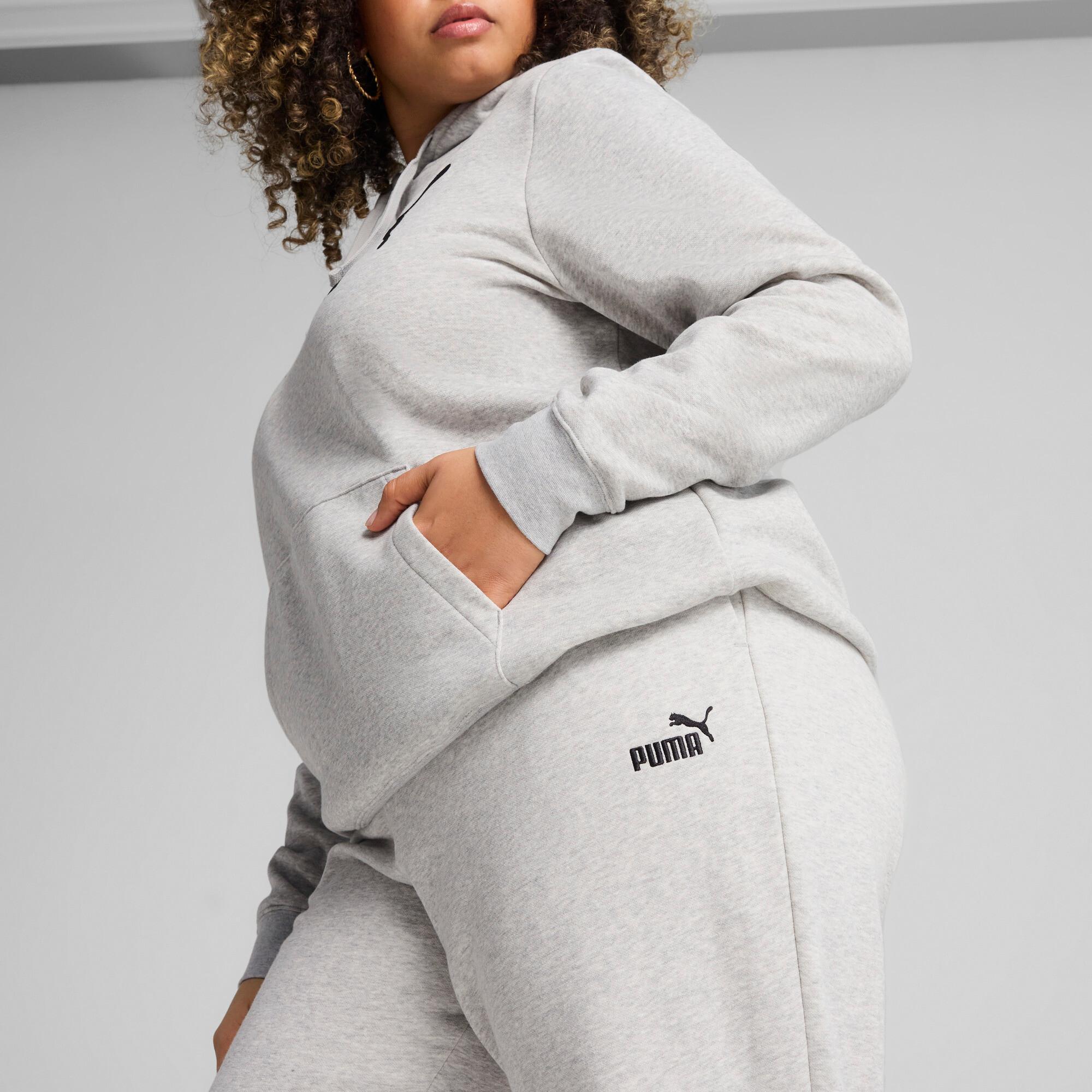 PUMA Essentials Small No. 1 Logo Womens Sweatpants in Grey Product Image