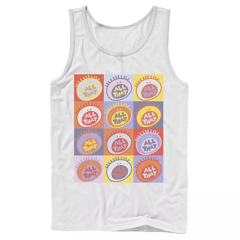Men's Nickelodeon All That Classic Vintage Logo Panels Graphic Tank Top,  Product Image