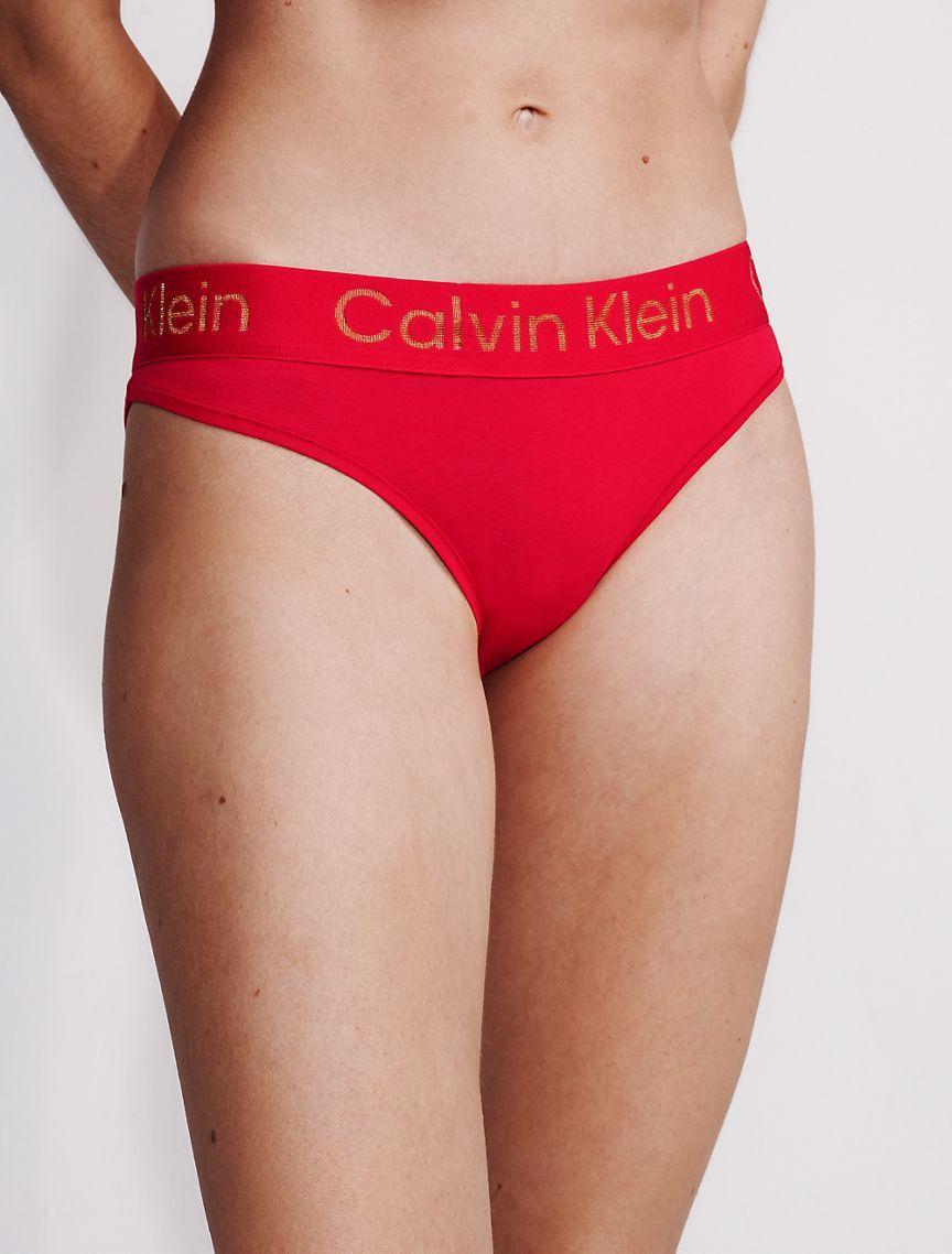 Calvin Klein Womens Icon Cotton Modal Bikini - Black - L Product Image