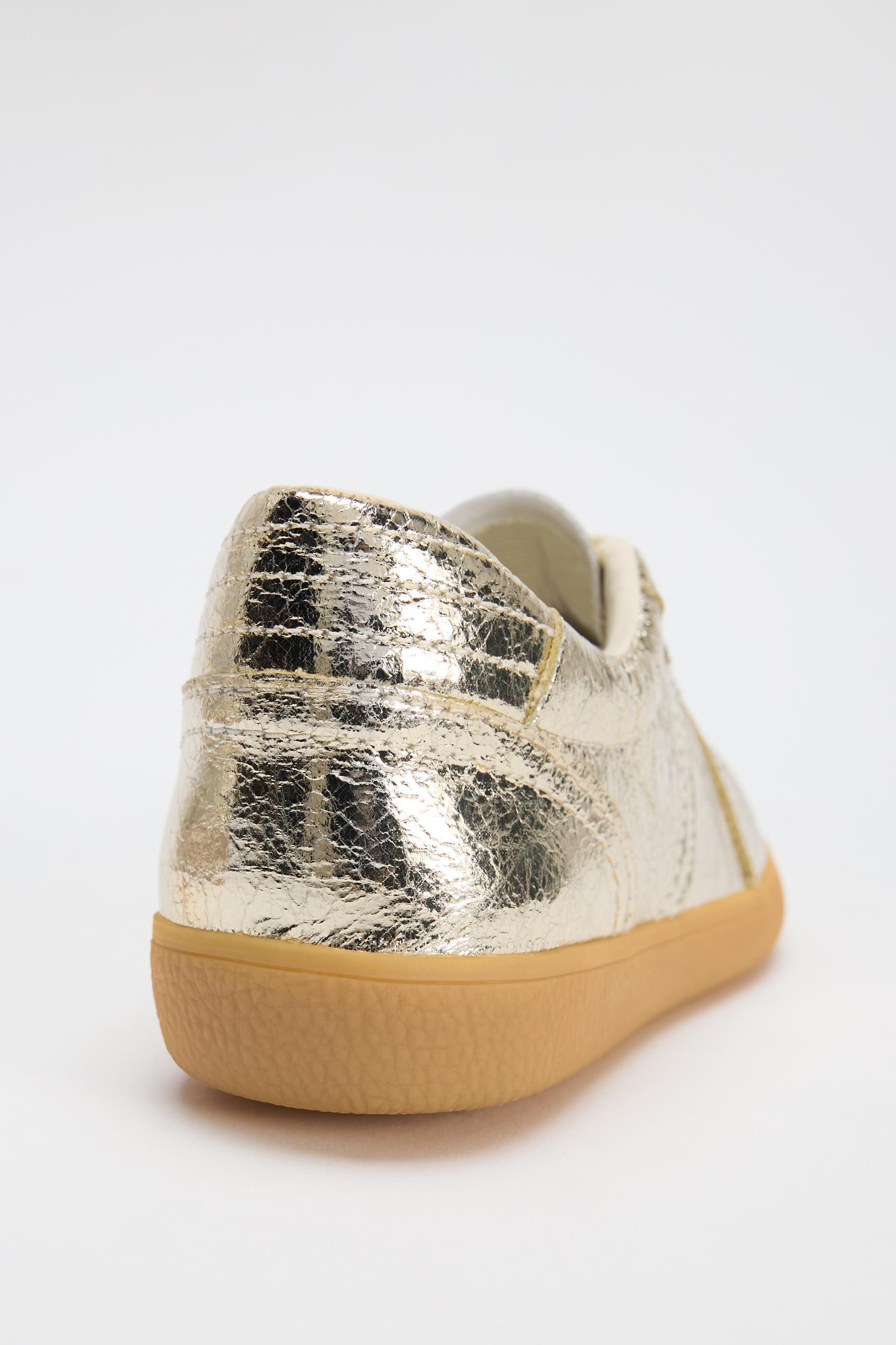 METALLIC LOOK SNEAKERS Product Image