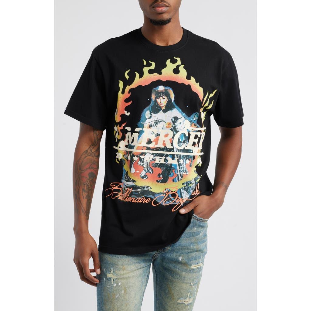 Billionaire Boys Club Oversize Mercer Motorcycle Graphic T-Shirt in Black at Nordstrom, Size X-Large Product Image