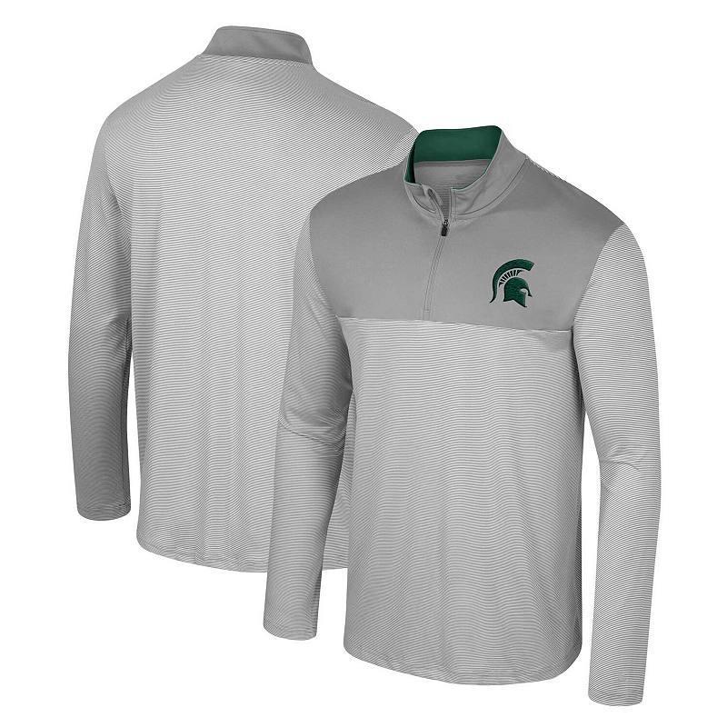 Mens Colosseum Gray Texas A&M Aggies Tuck Quarter-Zip Top Product Image