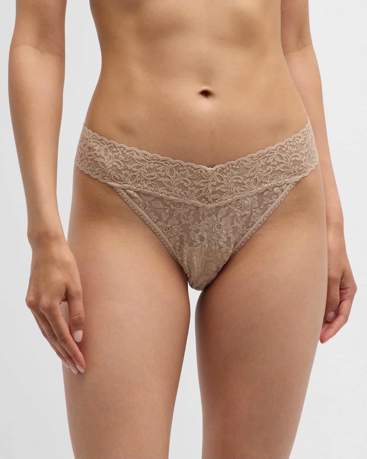 Signature Lace Original Rise Thong Product Image