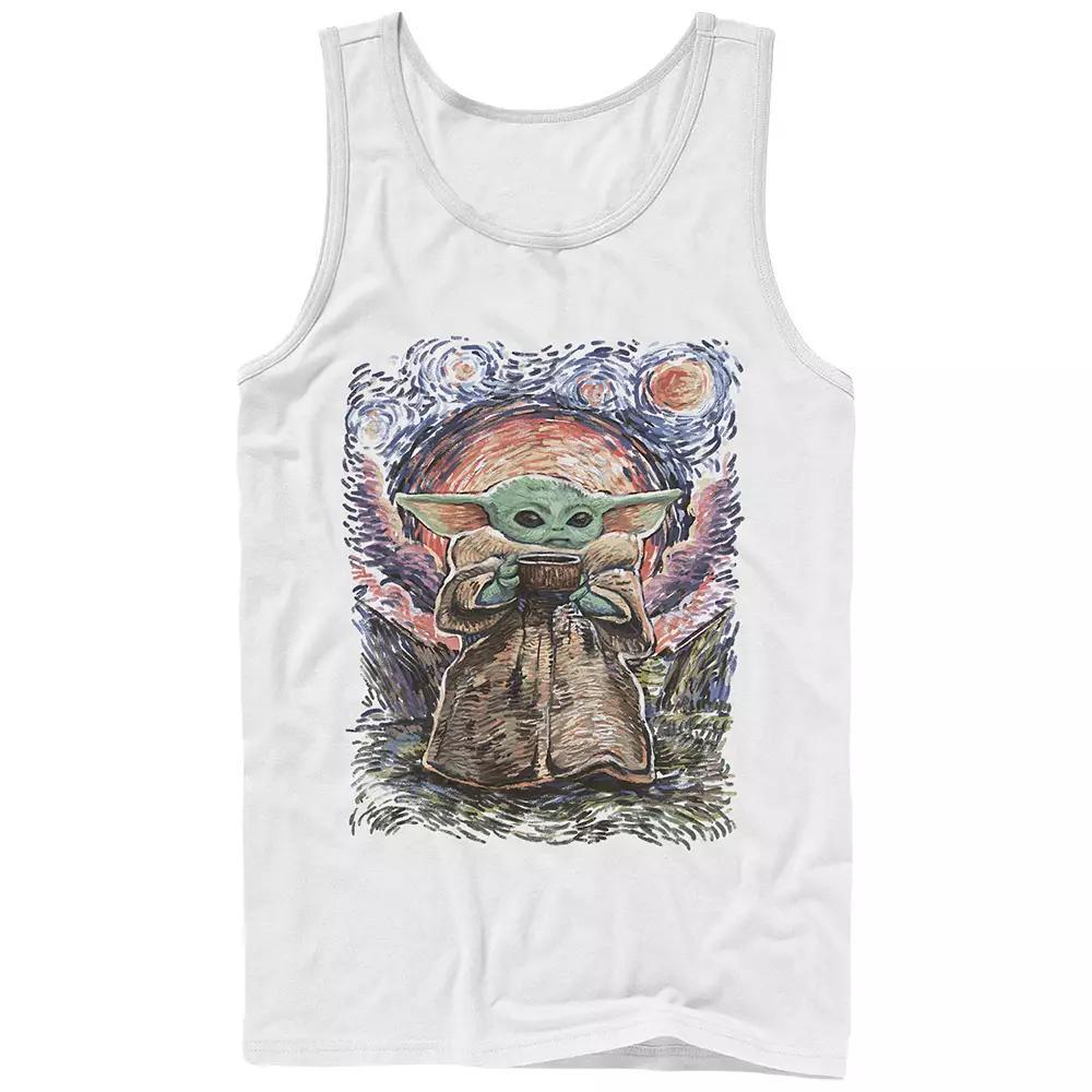 Men's Star Wars The Child Starry Night Graphic Tank Top,  Product Image
