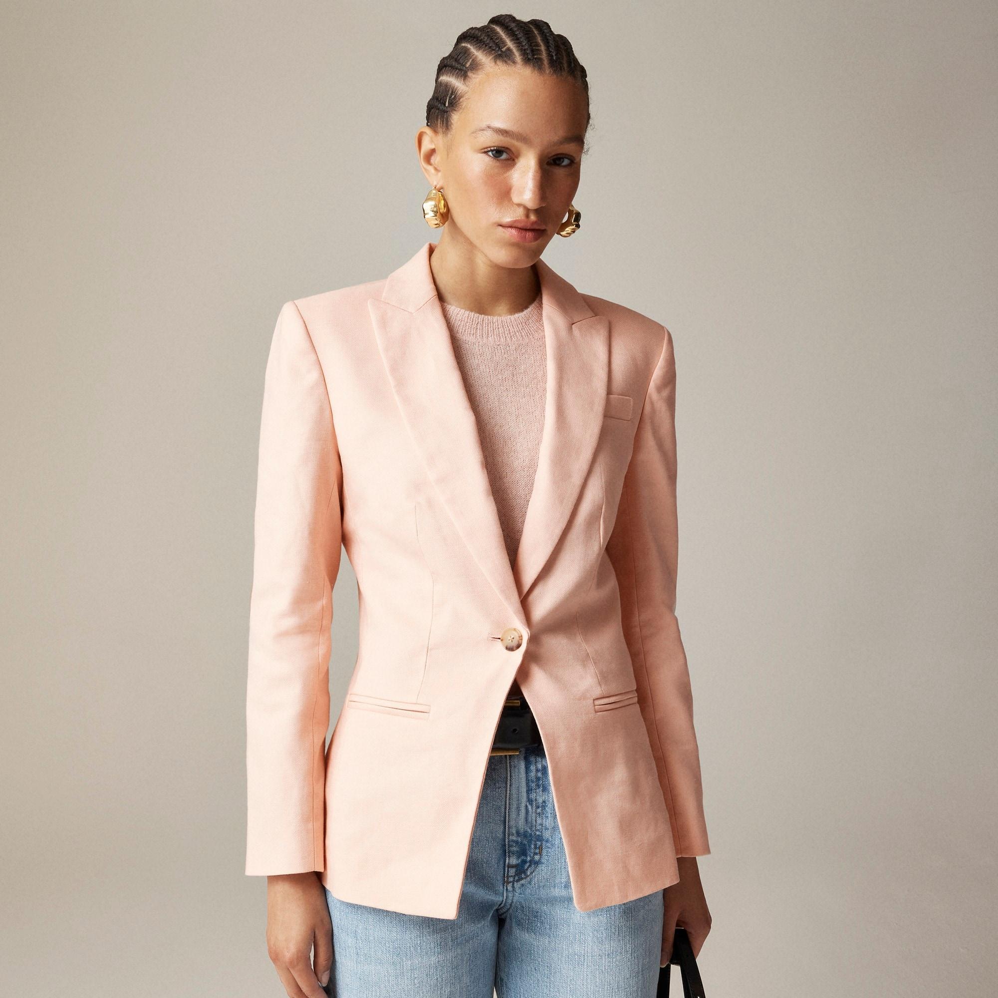 Alexandra blazer in stretch linen blend Product Image