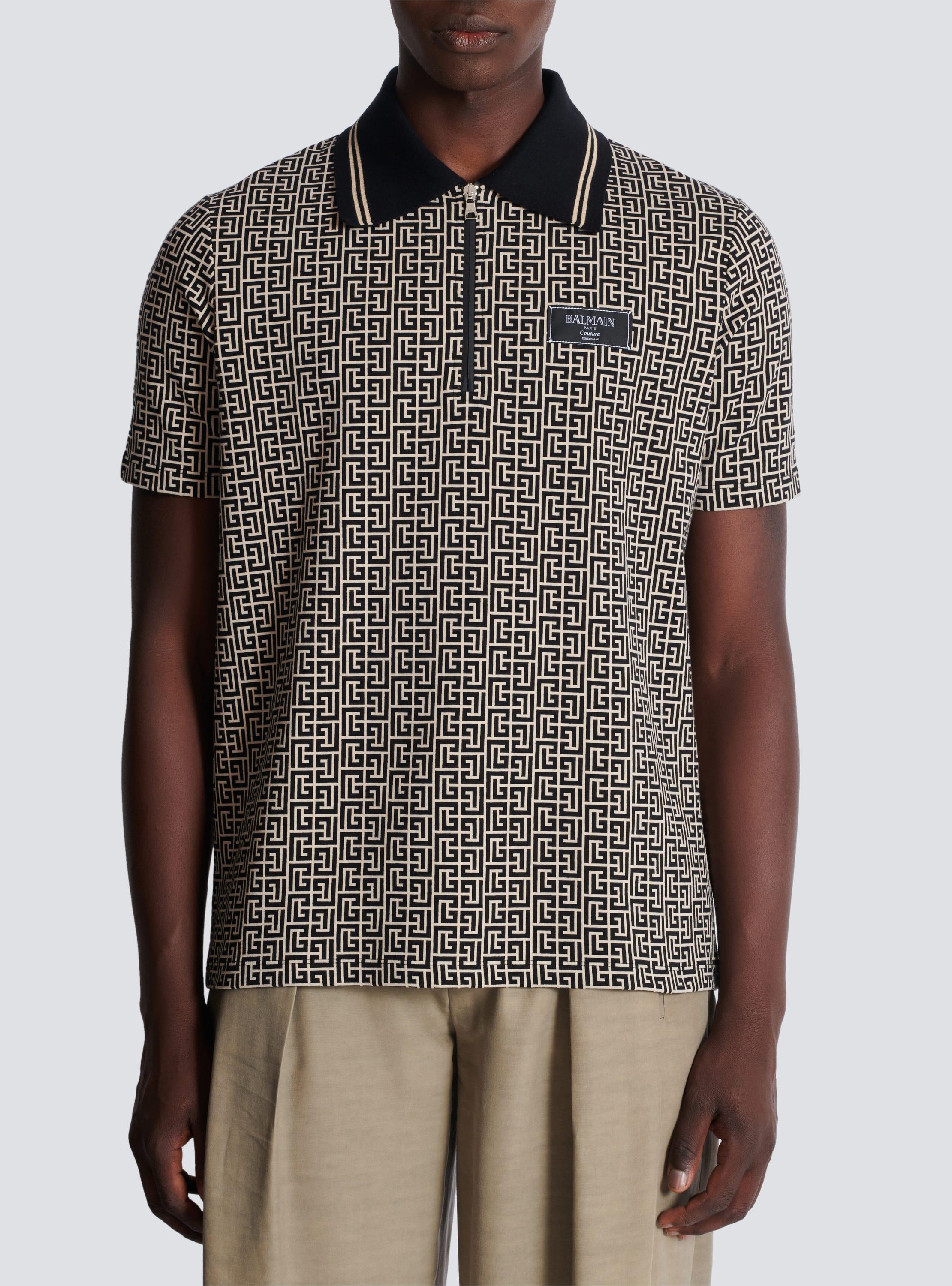 PB Labyrinth jacquard polo shirt Product Image