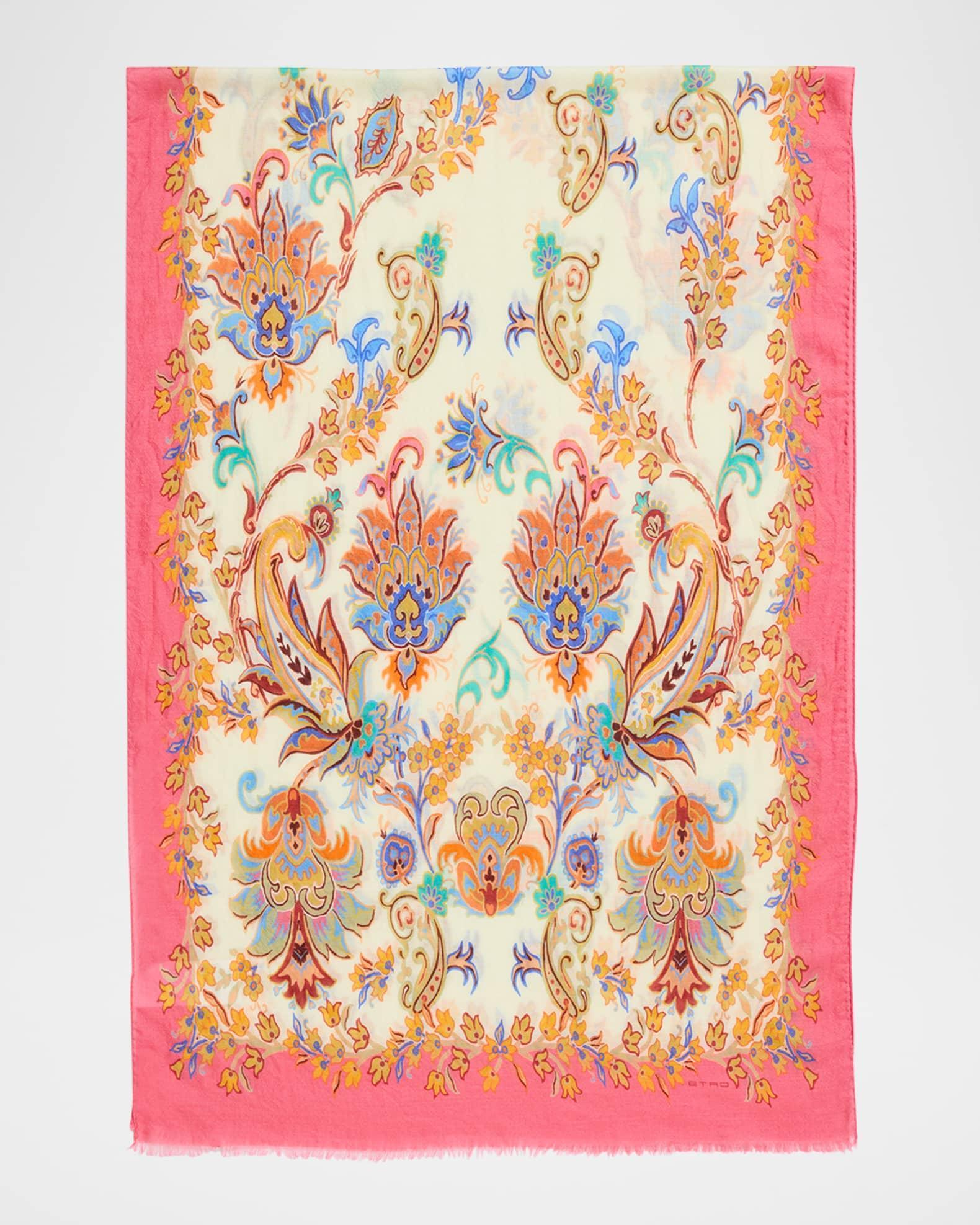 Paisley Cashmere-Silk Scarf Product Image