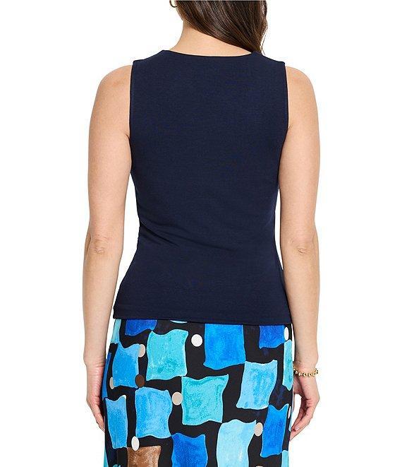 NIC + ZOE Better Angle Asymmetrical Square Neck Sleeveless Tank Product Image