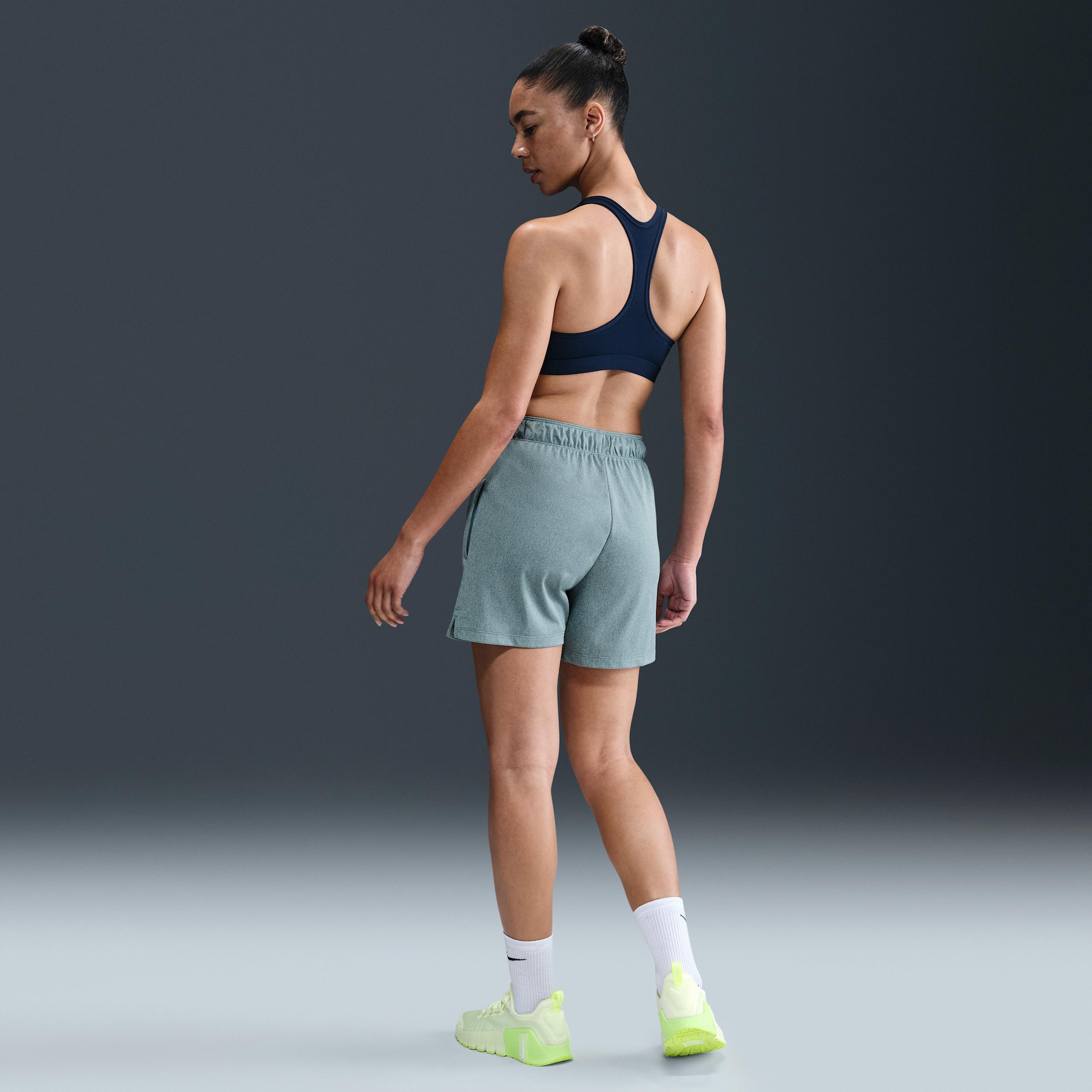 Nike Womens Attack Dri-FIT Fitness Mid-Rise 5 Unlined Shorts | DX6024-006 Product Image