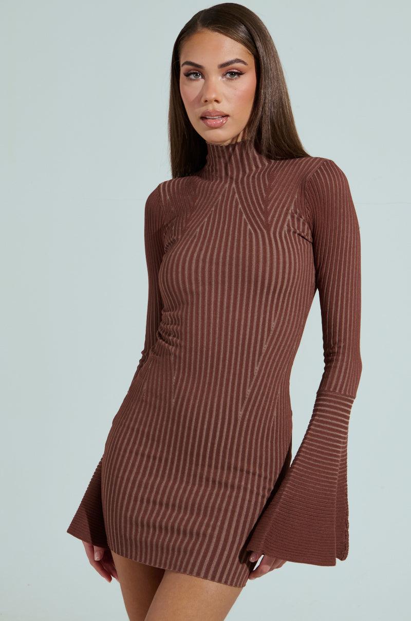 ALL CAUGHT UP KNIT MINI DRESS Product Image