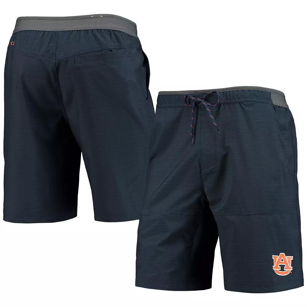 Men's Columbia Heathered Navy Auburn Tigers Twisted Creek Omni-Shield Shorts, Size: Large, Blue Product Image