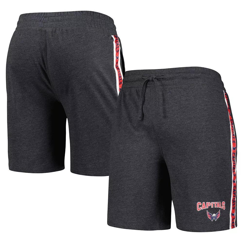 Men's Concepts Sport Charcoal Washington Capitals Team Stripe Shorts,  Product Image