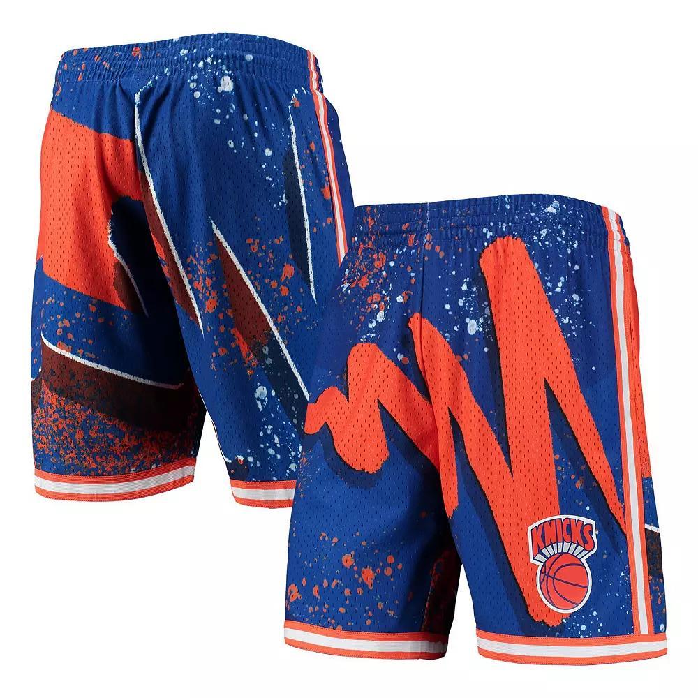 Men's Mitchell & Ness Blue New York Knicks Hardwood Classics 1991 Hyper Hoops Swingman Shorts, Size: Medium Product Image