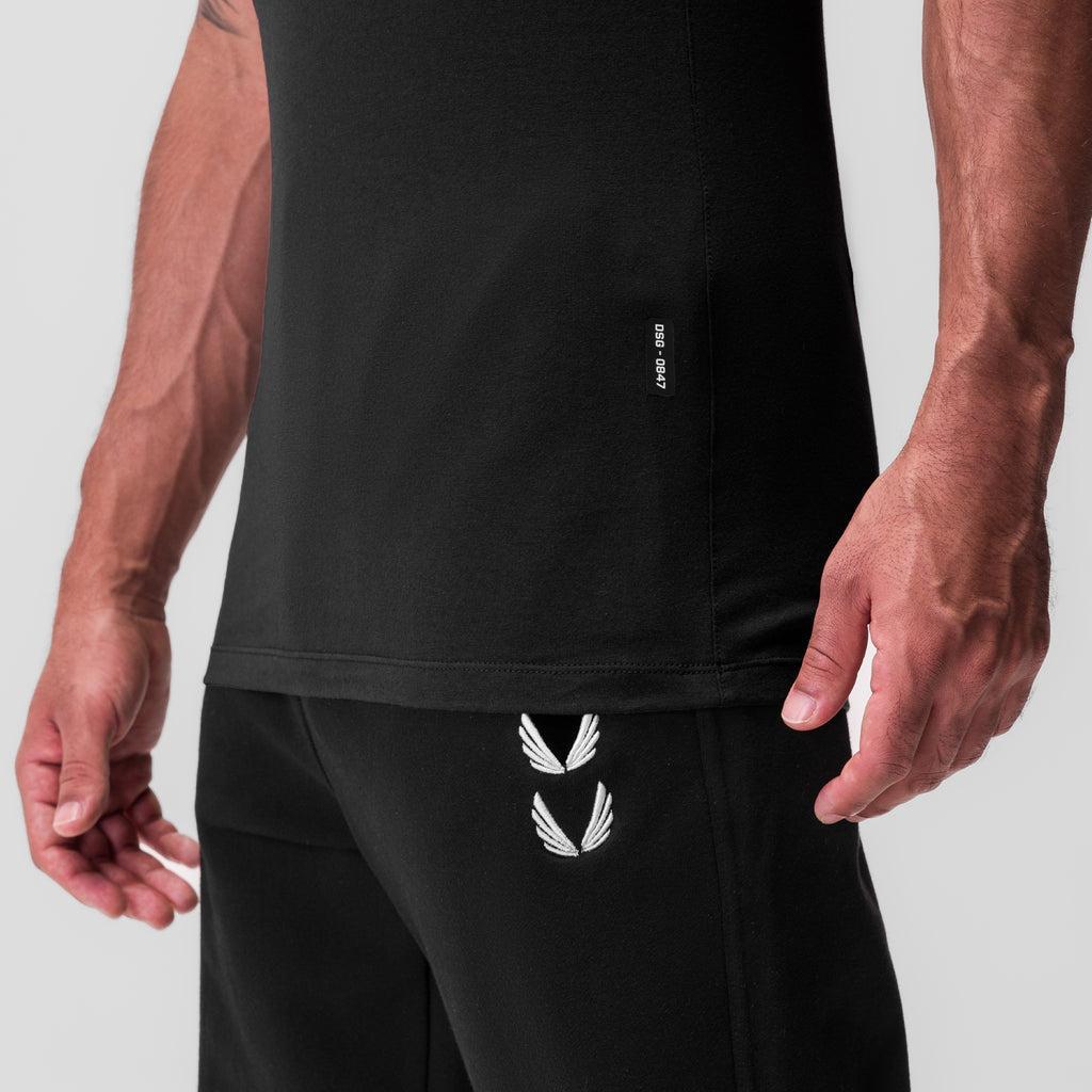 0847. CottonPlus™ Standard Slim Tank - Black Product Image