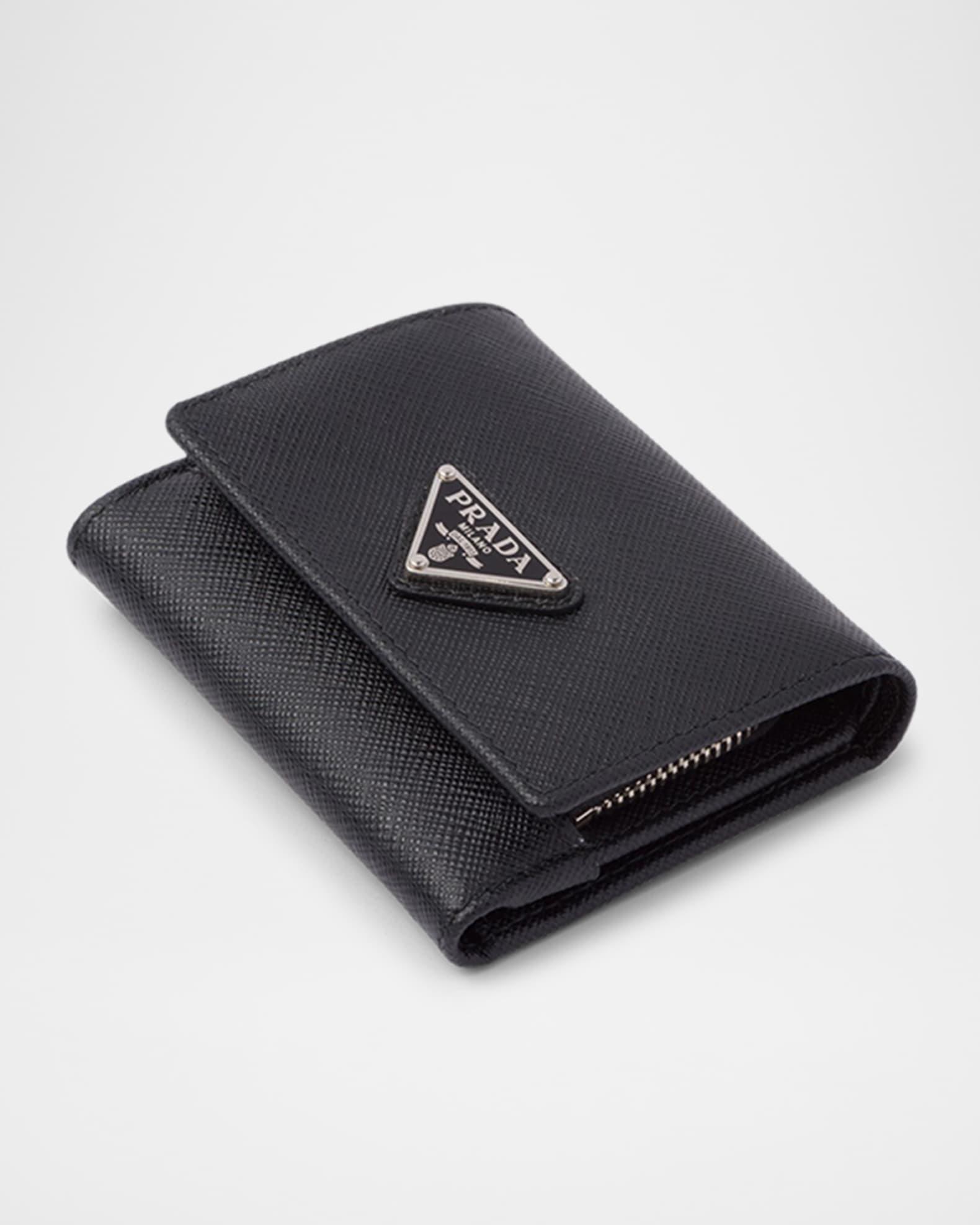 Small Saffiano Leather Trifold Wallet Product Image