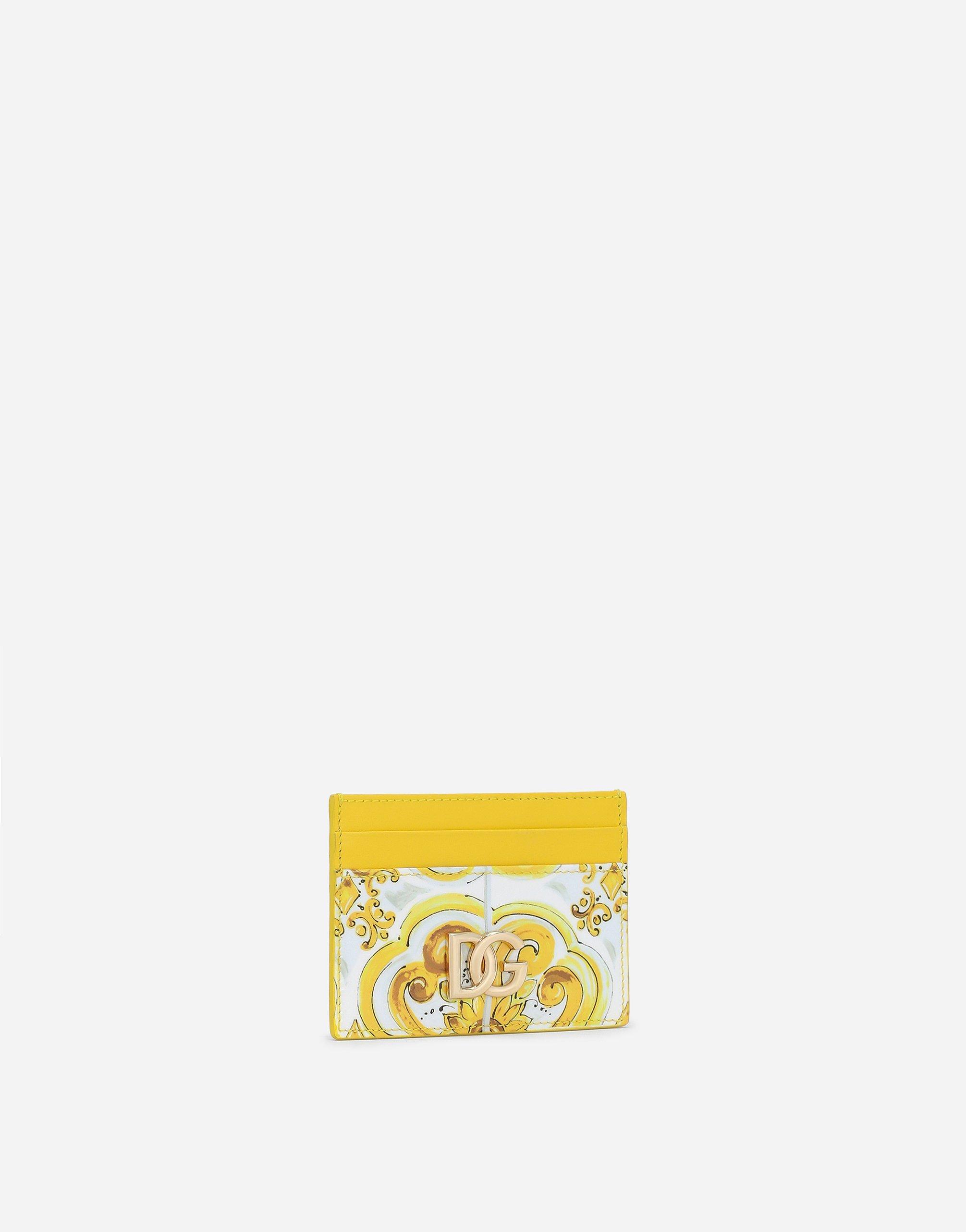 DOLCE & GABBANA 3.5 Card Holder In Yellow Product Image