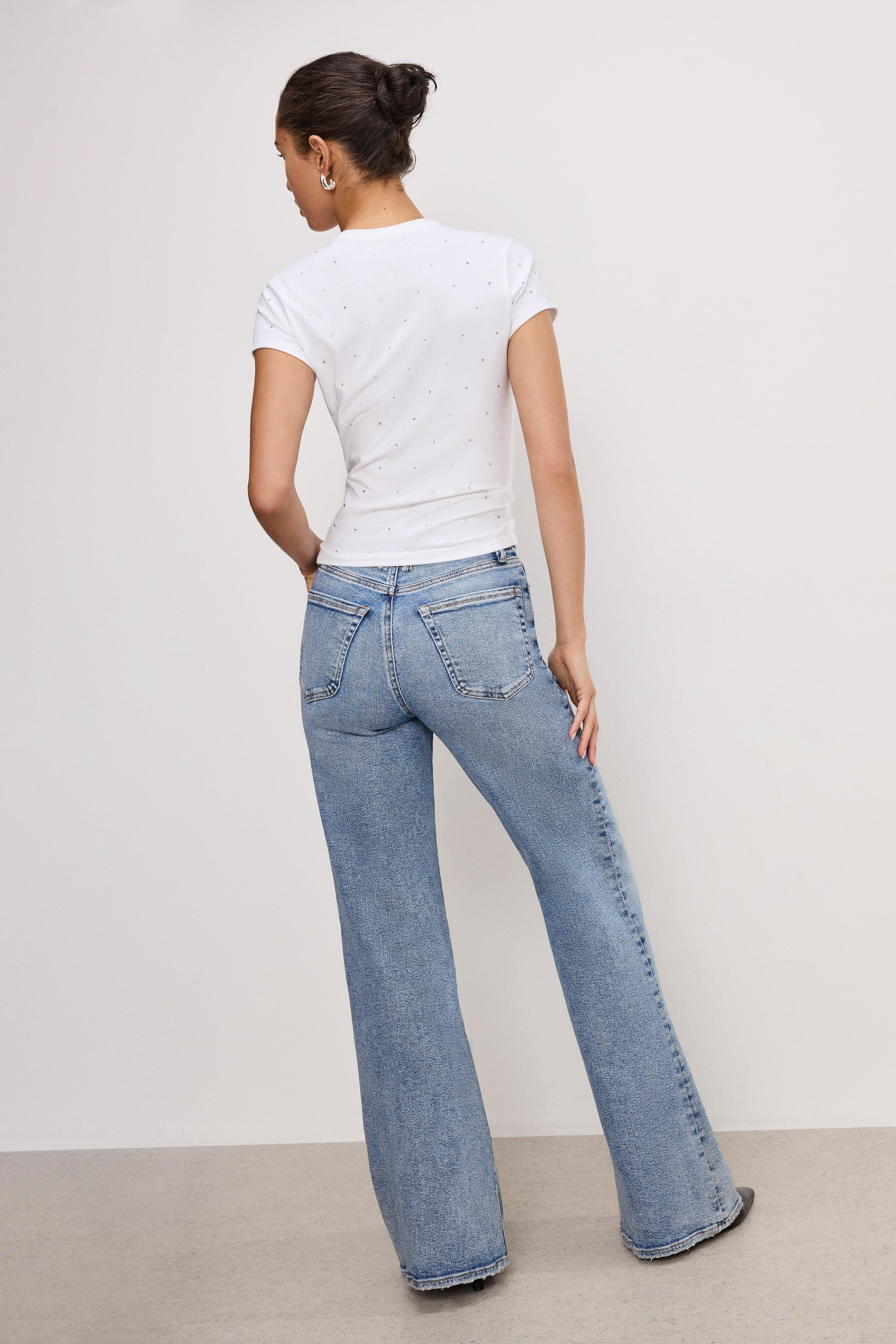 GOOD WAIST PALAZZO JEANS | INDIGO746 Product Image