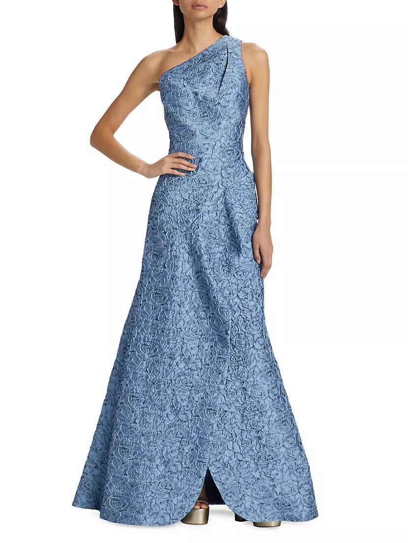 Floral Lace Asymmetric Gown Product Image