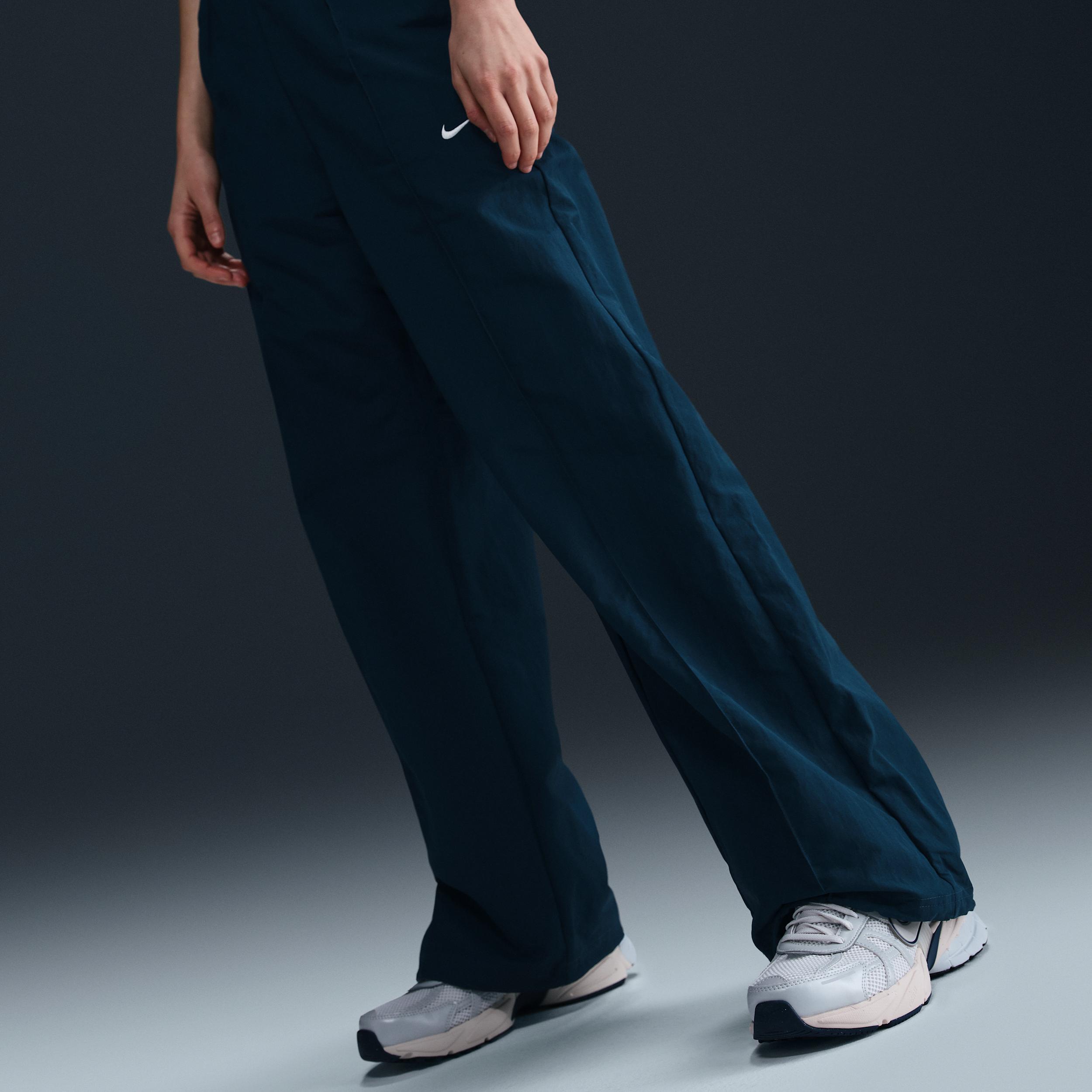 Womens Nike Sportswear Everything Wovens Mid-Rise Open-Hem Pants | FQ3588-478 Product Image