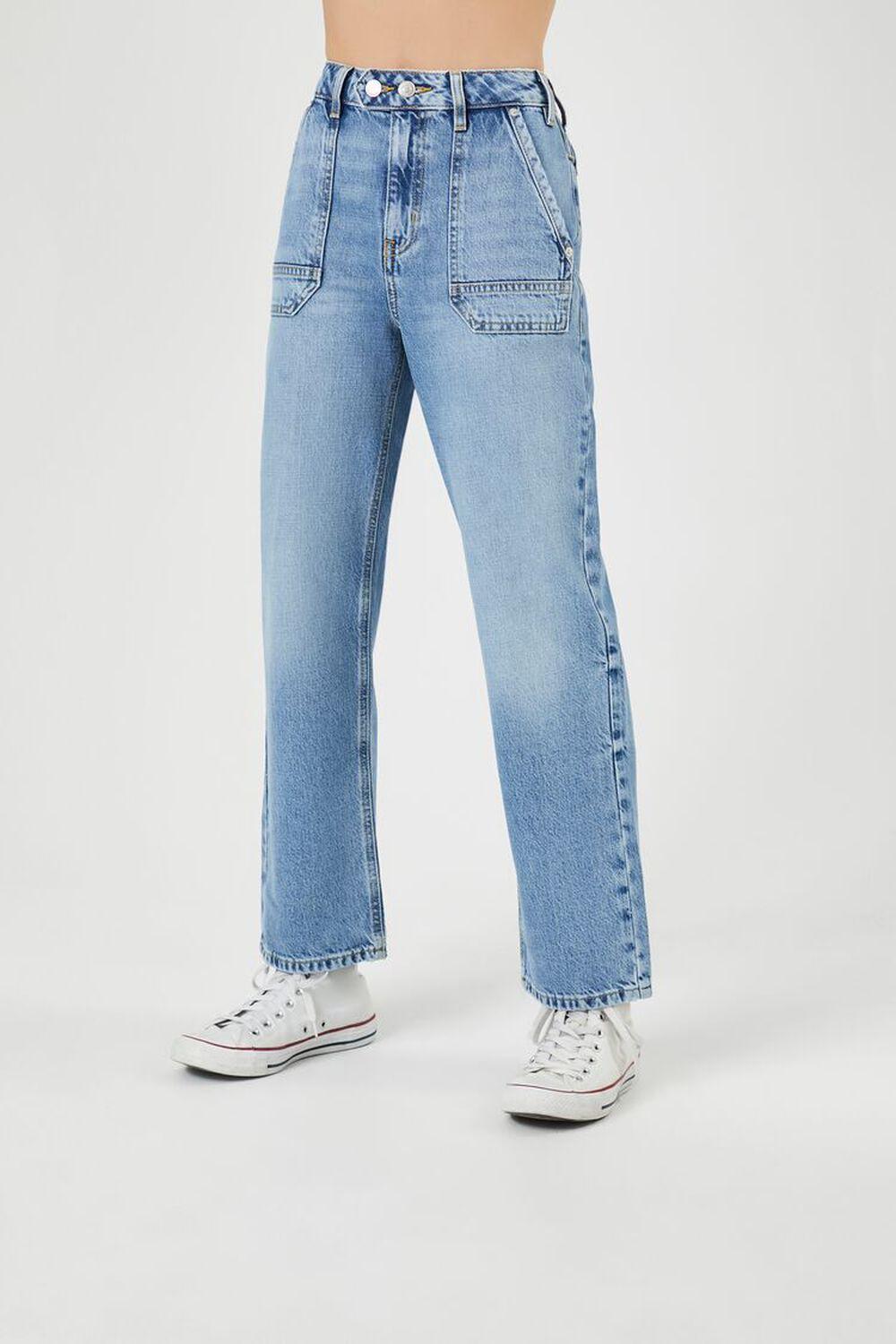 High-Rise Straight Jeans | Forever 21 Product Image