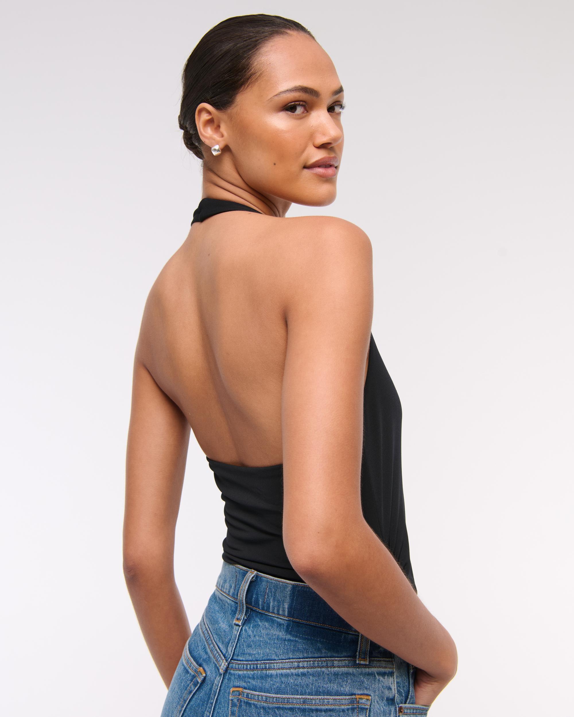 Draped Plunge Bodysuit Product Image