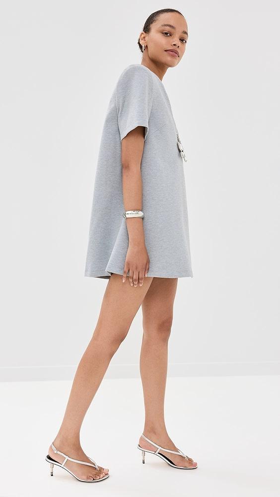 AREA Crystal Butterfly V Neck T-Shirt Dress | Shopbop Product Image