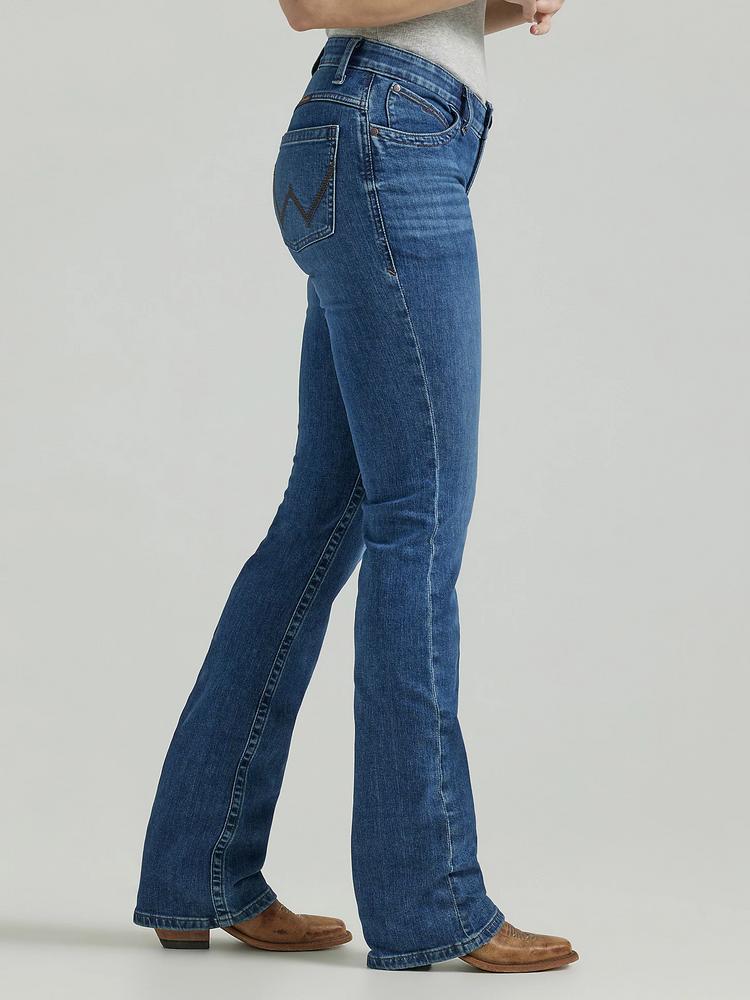 SALE Wrangler® Ladies' Ultimate Riding Willow Mid Rise Boot Cut Jeans in Jennifer Product Image