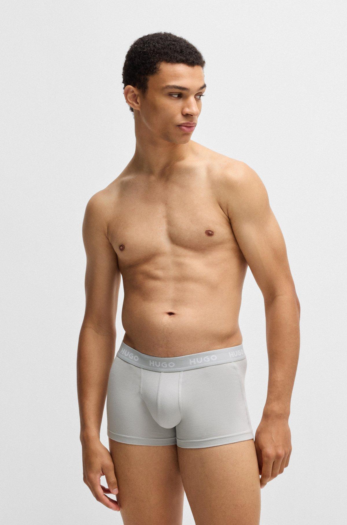 Three-pack of trunks in stretch cotton Product Image