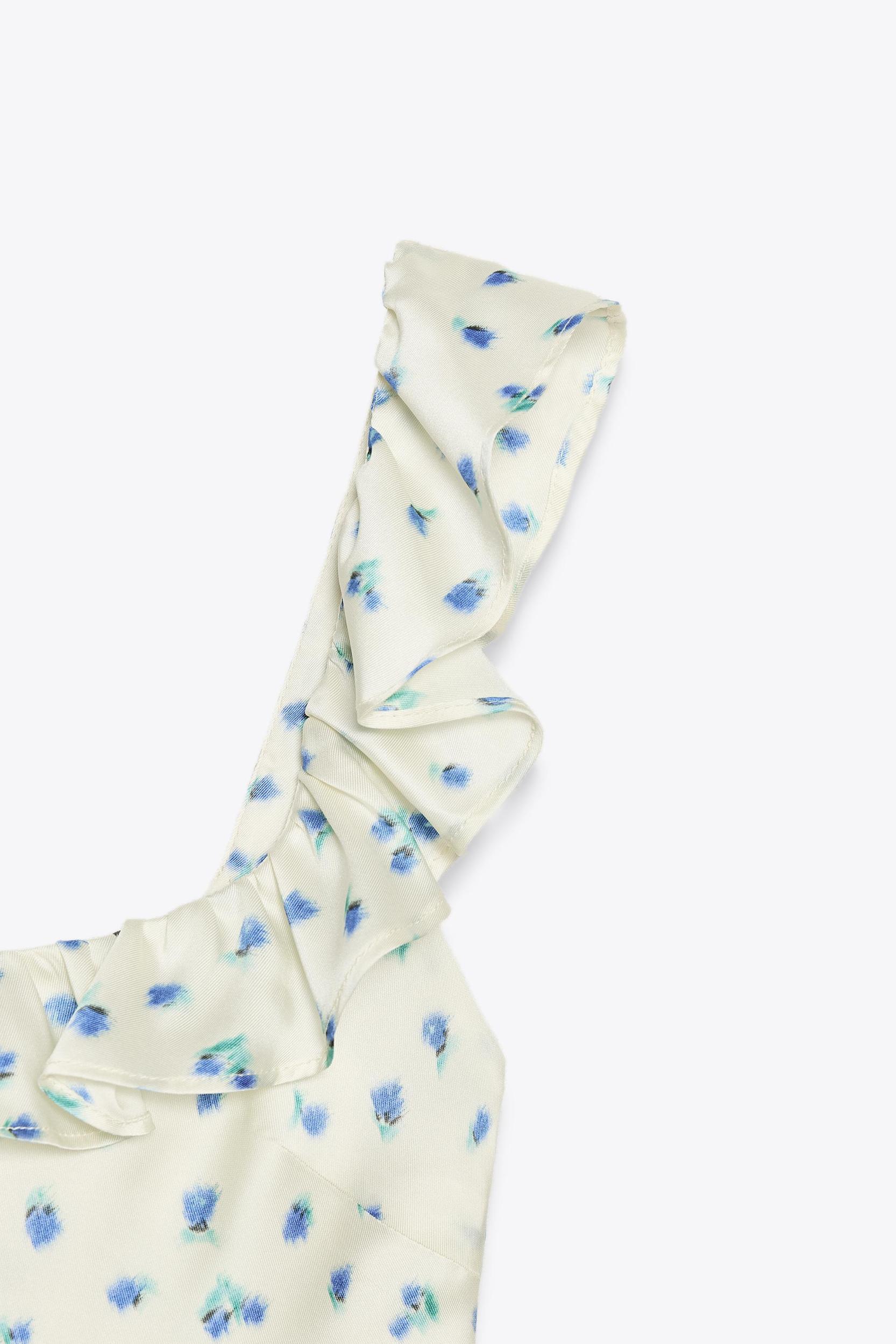 PRINTED SATIN DRESS Product Image