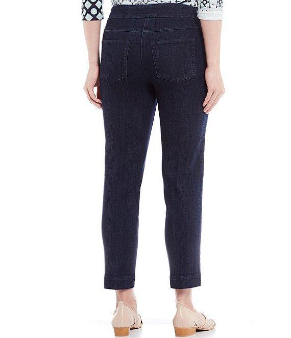 Slimsation® by Multiples Petite Size Stretch Twill Pull-On Straight Ankle Pants Product Image