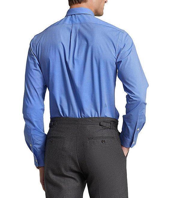Polo Ralph Lauren Classic Fit Stretch End-on-End Long Sleeve Woven Shirt Product Image