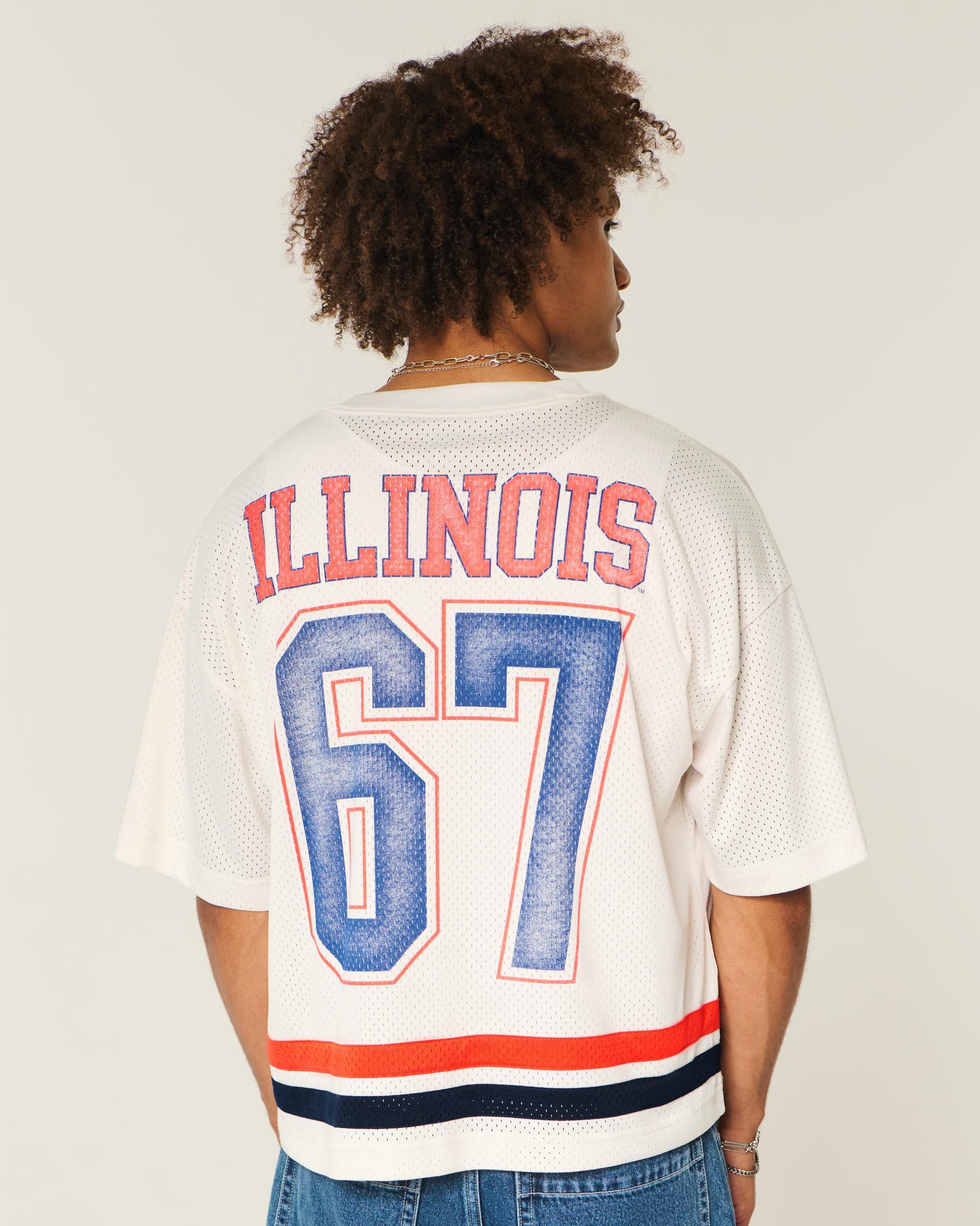 University of Illinois Fighting Illini Graphic Football Jersey Product Image