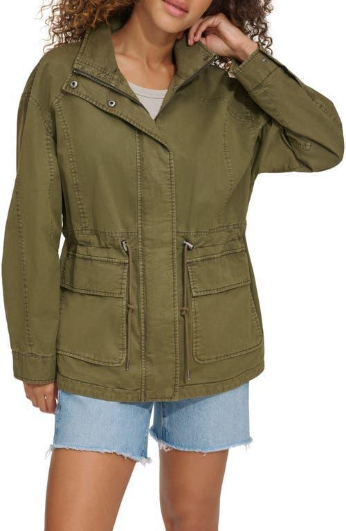 Womens Levis Lightweight Stand Collar Anorak Military Jacket Product Image