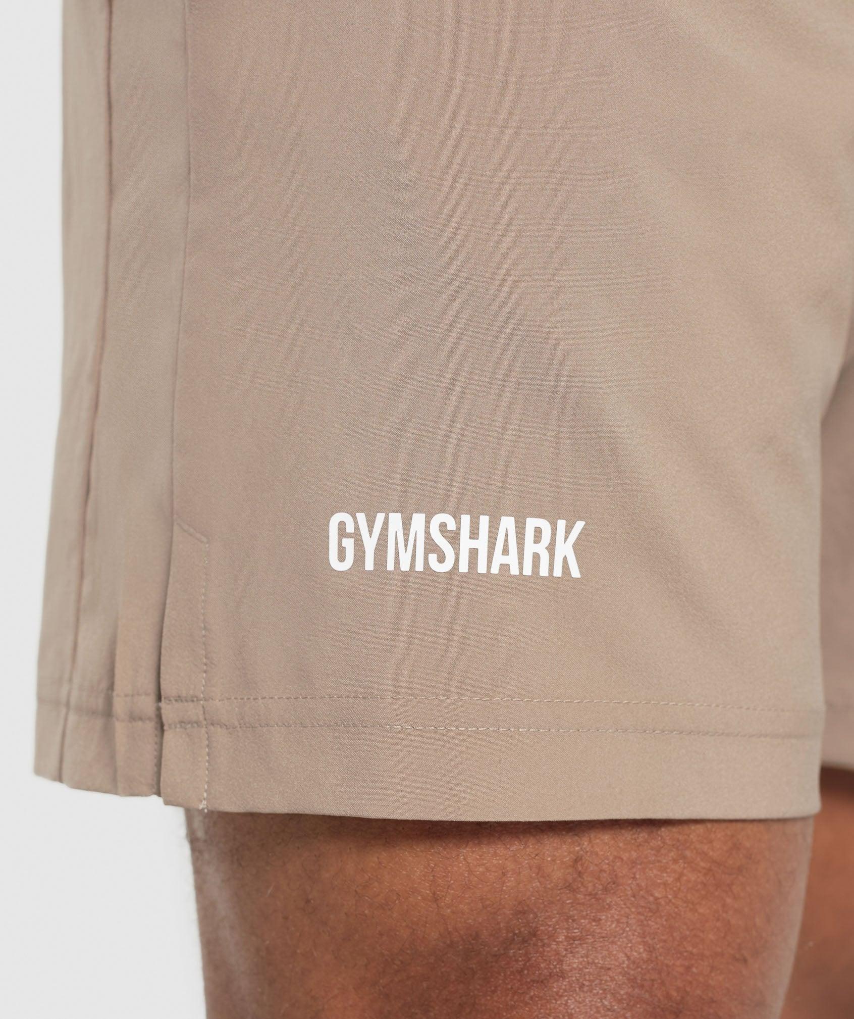 Gymshark Sport Panel 7" Shorts - Cement Brown/Pebble Grey Male Product Image