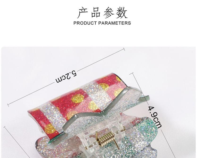 Christmas Cartoon Acrylic Hair Clips (Various Designs) Product Image