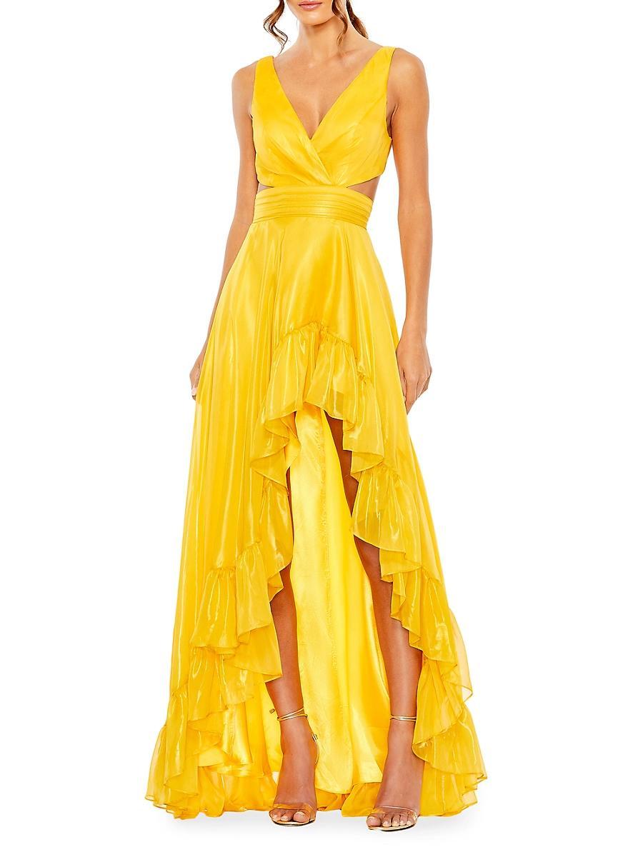 Womens Ieena High-Low Ruffle Gown Product Image