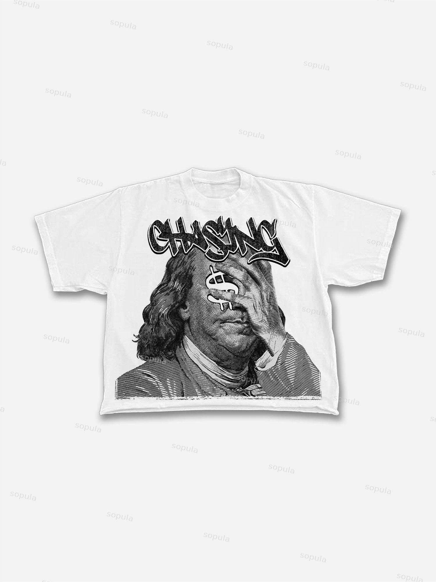 Chase Money Graphic Print Cropped T-shirt Product Image