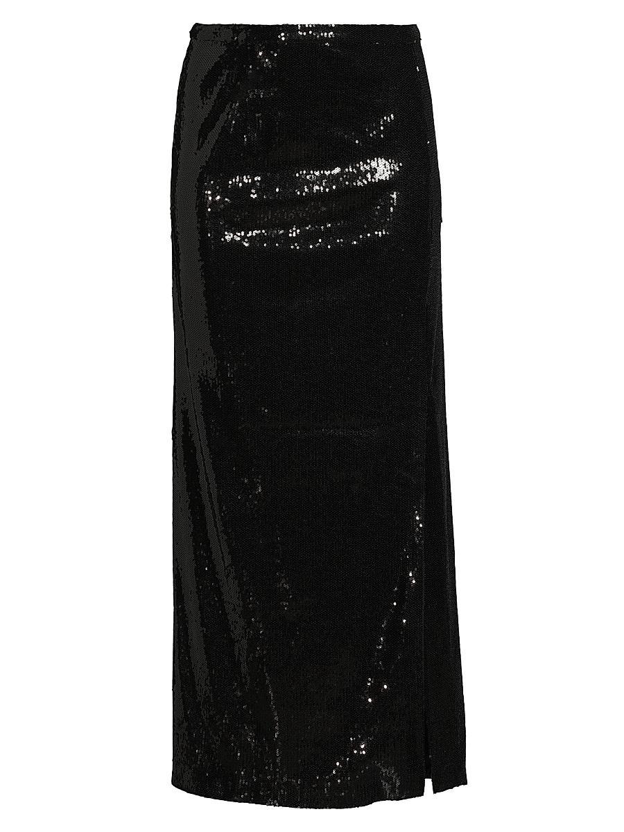 Womens Sequined Maxi Skirt Product Image